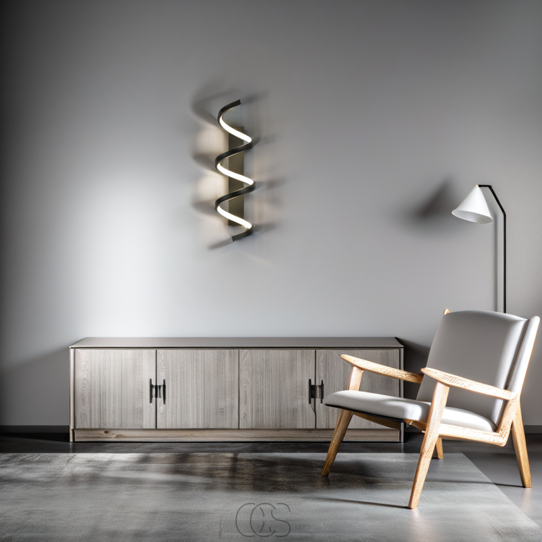 Norroe - Spiral LED wall lamp - Dimmable