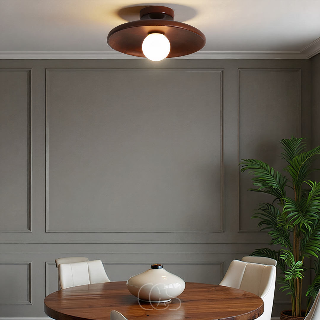 Norroe - Walnut Ceiling Lamp - Luxury Ceiling Lamp Wood