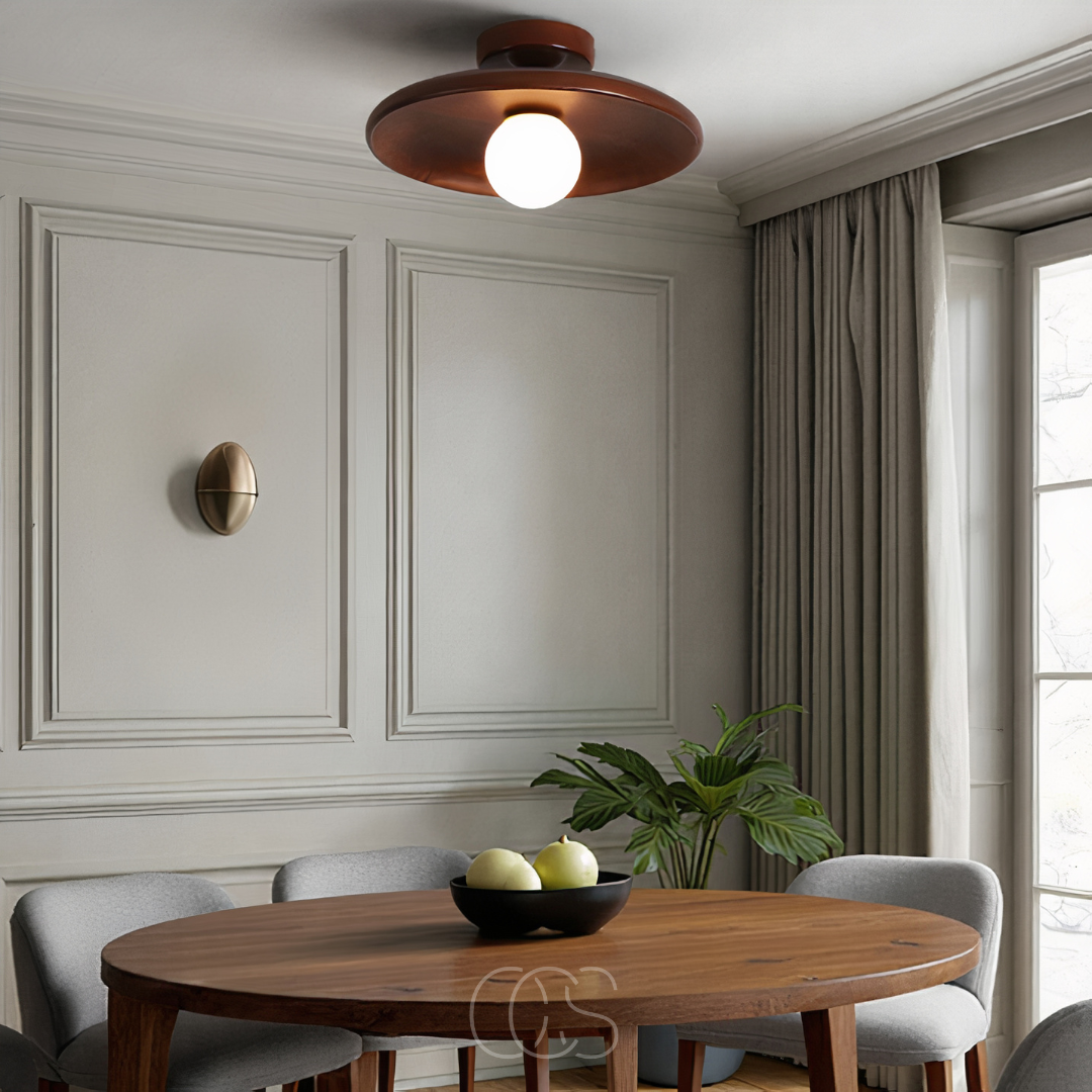 Norroe - Walnut Ceiling Lamp - Luxury Ceiling Lamp Wood