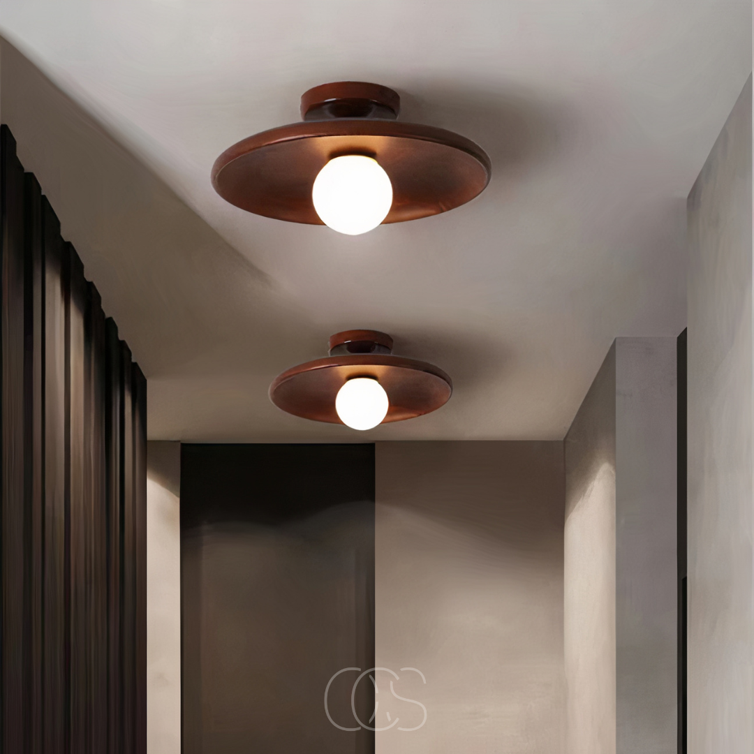 Norroe - Walnut Ceiling Lamp - Luxury Ceiling Lamp Wood