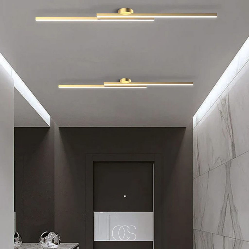 Norroe - nowoczesna aluminiowa lampa sufitowa - Eleganckie oświetlenie sufitowe