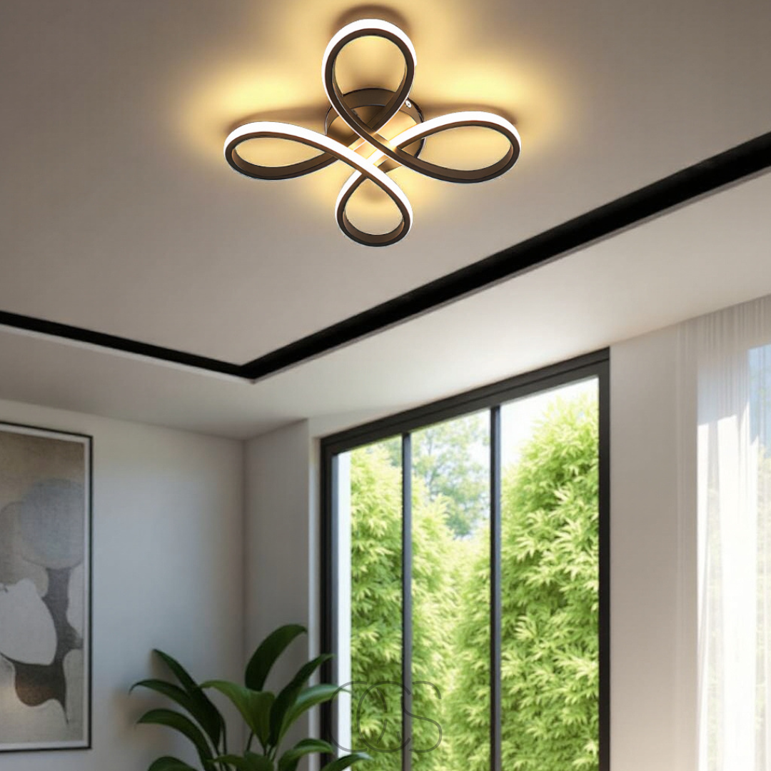Norroe – Ceiling lamp LED Klaver – Modern design with atmospheric dimming function