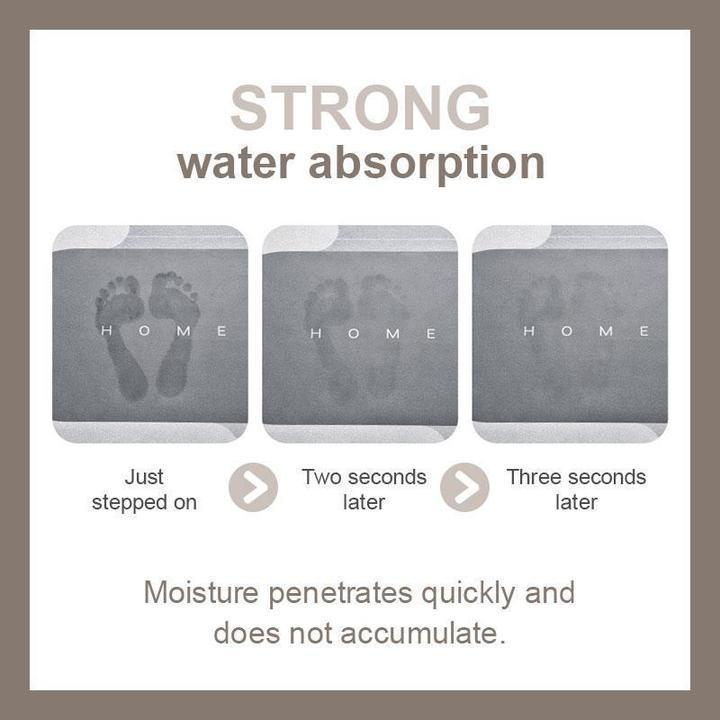 AquaCloud Quick Dry Bath Mat Ultra Absorbent for Bathroom