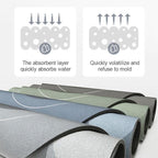 AquaCloud Quick Dry Bath Mat Ultra Absorbent for Bathroom