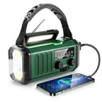 Vastara Solar Hand Crank Emergency Radio NOAA Power Bank