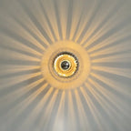 Iverra nordisk glass vegglampe for soverom og gang
