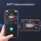 ZenDrive DuoCam 1080P WiFi Dash-kamera foran og interiør