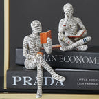 Lyssin humanoïde sculptuur voor moderne woondecoratie ideeën