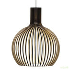 Scandi Wooden Cage Pendant Light