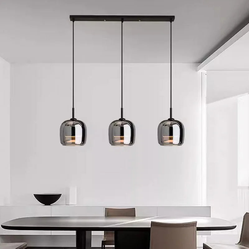 Lampadario a sospensione LED in vetro Arden moderno