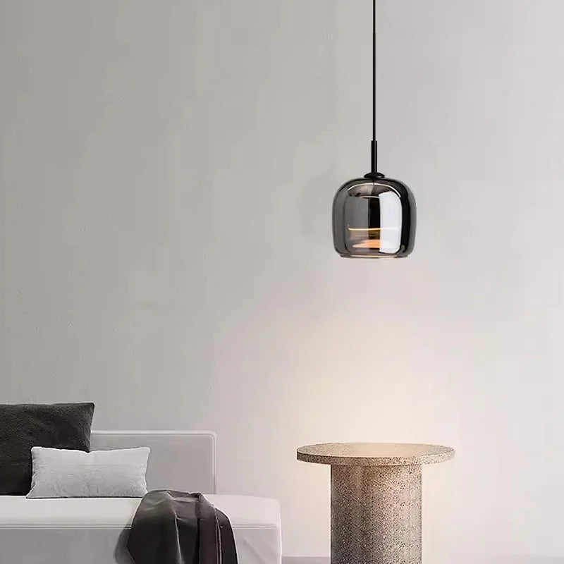Lampadario a sospensione LED in vetro Arden moderno
