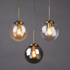 Liora Nordic Glass Pendant Light with Metal Fixture