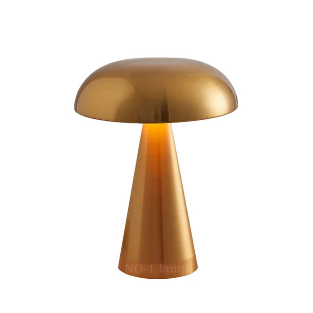 FungiGlow Sopp Berøringssensor Trådløs Bordlampe Nattlys