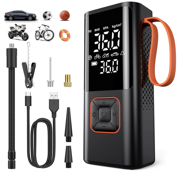 VoltLite Mini Trådlös Luftpump För Bil, Cykel, Boll