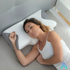 NovaRest 2-In-1 Memory Foam Orthopedic Cervical Pillow