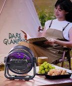 Ventilador de Campismo SummitPulse 6 em 1 com Luz LED e Comando à Distância