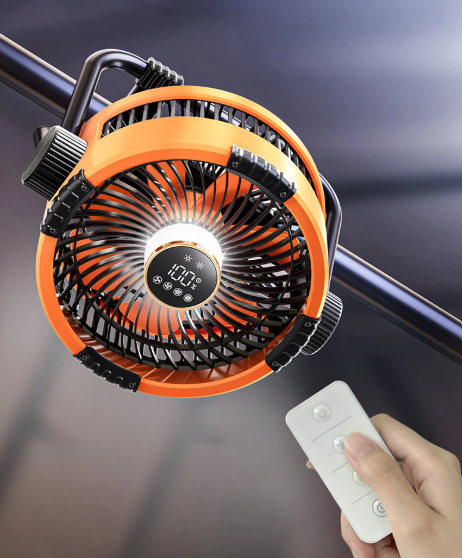 Ventilador de Campismo SummitPulse 6 em 1 com Luz LED e Comando à Distância