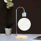 LunaFloat LED Moon Lamp with Magnetic Levitation and Wireless Charging