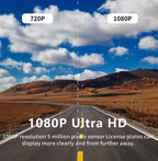 ZenDrive DuoCam 1080P WiFi Dash-kamera foran og interiør
