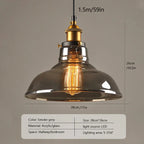 Aster Glass Pendant Light Retro Hanging Fixture for Homes