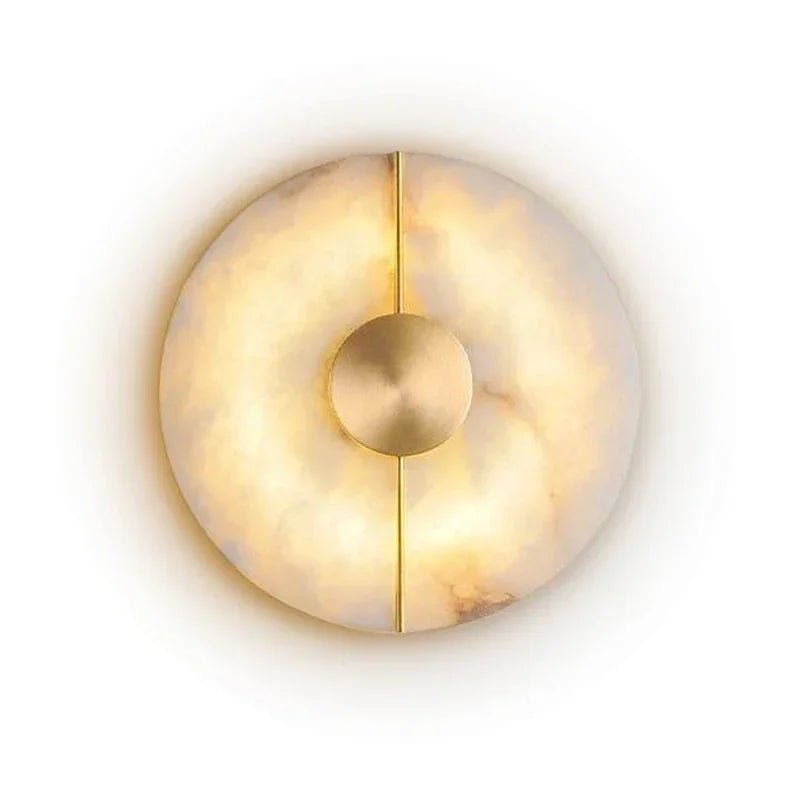 LumaMarble Aura Wall Lamp LED Gold Copper Finish Sconce