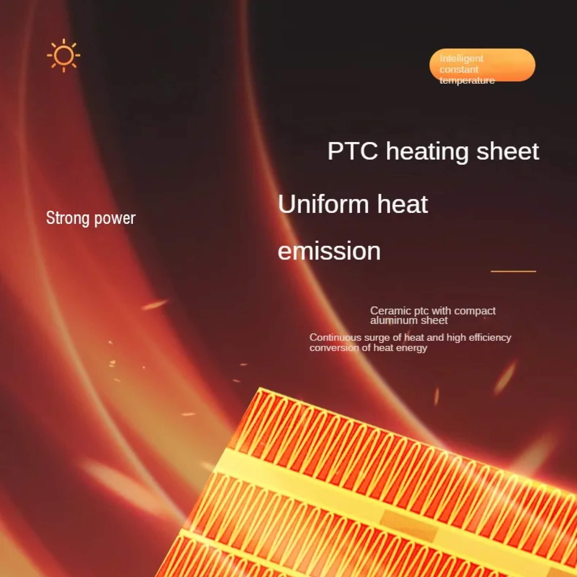 CosmoWarm kompaktowy elektryczny grzejnik energooszczędny przenośny
