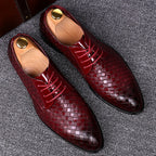 Asteron Leather Men's Lace-Up Shoes For Formal Wear