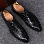 Asteron Leather Men's Lace-Up Shoes For Formal Wear