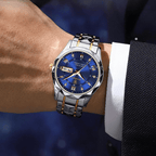 Rustfritt stål herrearmbåndsur fra Varronex tidløst design