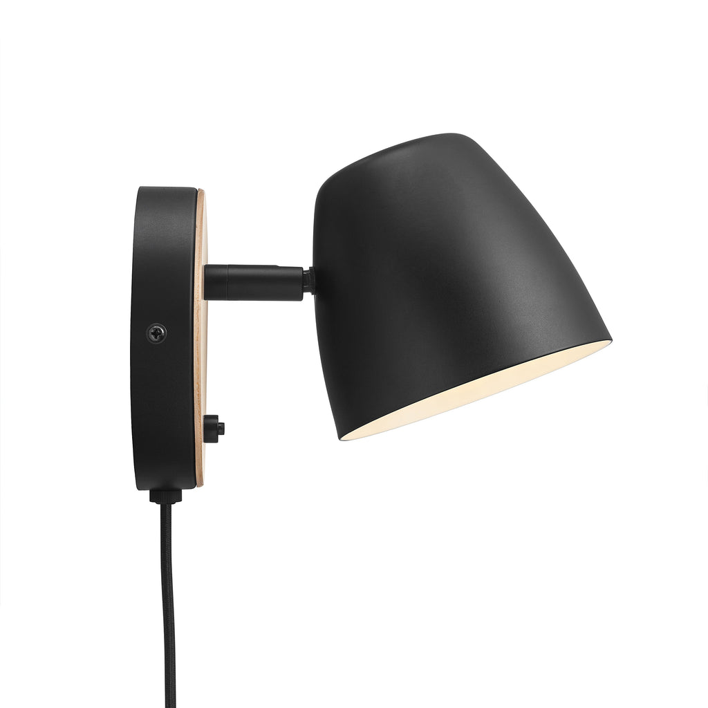 Marlo | Wall Light in Black and Brown