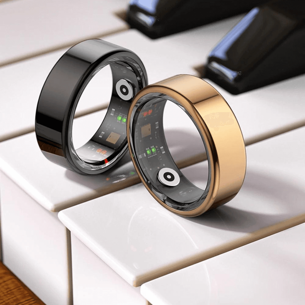 Nexara Titanium Health Ring — Heart Rate & SpO2 Monitor