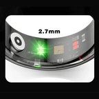 Nexara Titanium Health Ring — Heart Rate & SpO2 Monitor