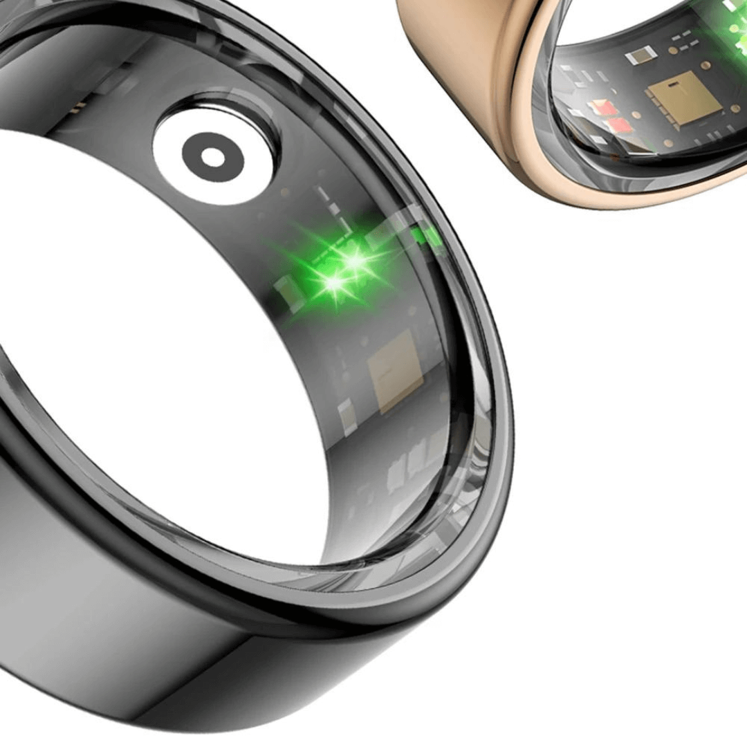 Nexara Titanium Health Ring — Heart Rate & SpO2 Monitor