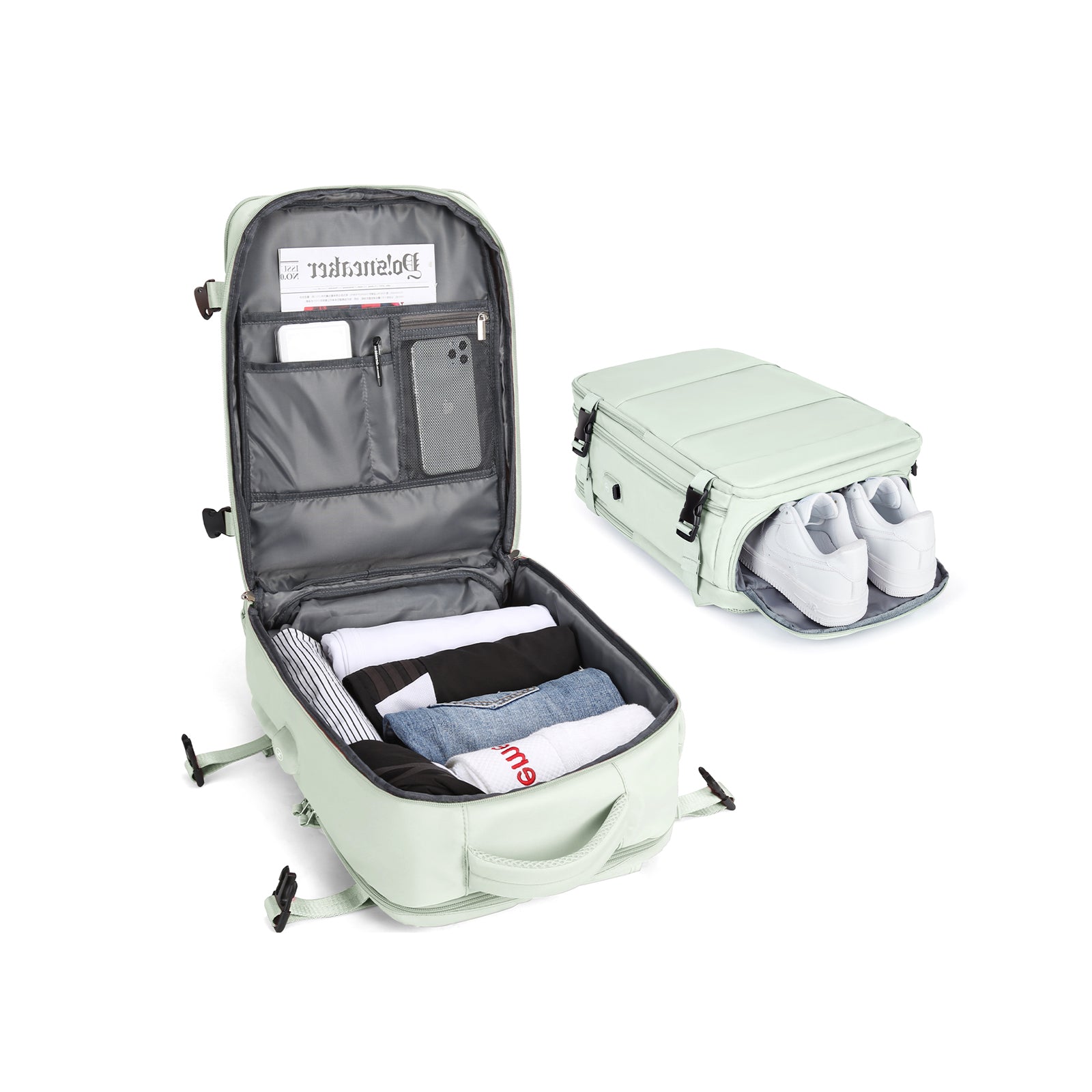 Voyanta Smart Expandable Travel Backpack for Women and Men