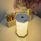 Elara oppladbar LED krystall bordlampe | Elegant aksentlys for stue og soverom