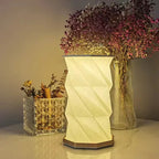 Elara oppladbar LED krystall bordlampe | Elegant aksentlys for stue og soverom