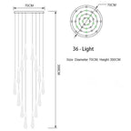 DripSpark Kristall Anhängerlampe mit warmem Goldglanz