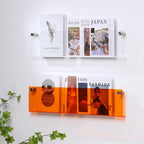 PrismaWall 12-farget akryl flytende magasinholder