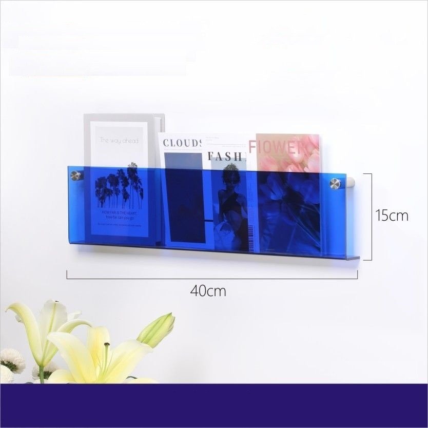PrismaWall 12-farget akryl flytende magasinholder