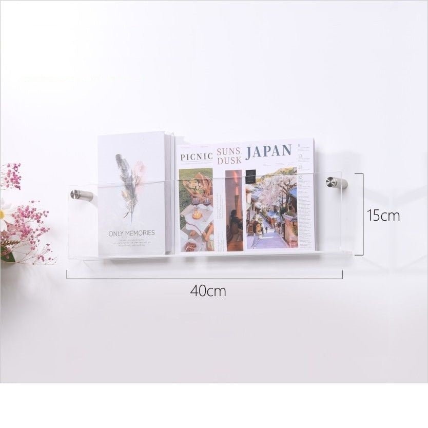 PrismaWall 12-farget akryl flytende magasinholder
