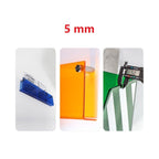 PrismaWall 12-farget akryl flytende magasinholder