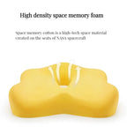 OrthoFlex Lumbar Memory Foam Chair Cushion for Car and Desk