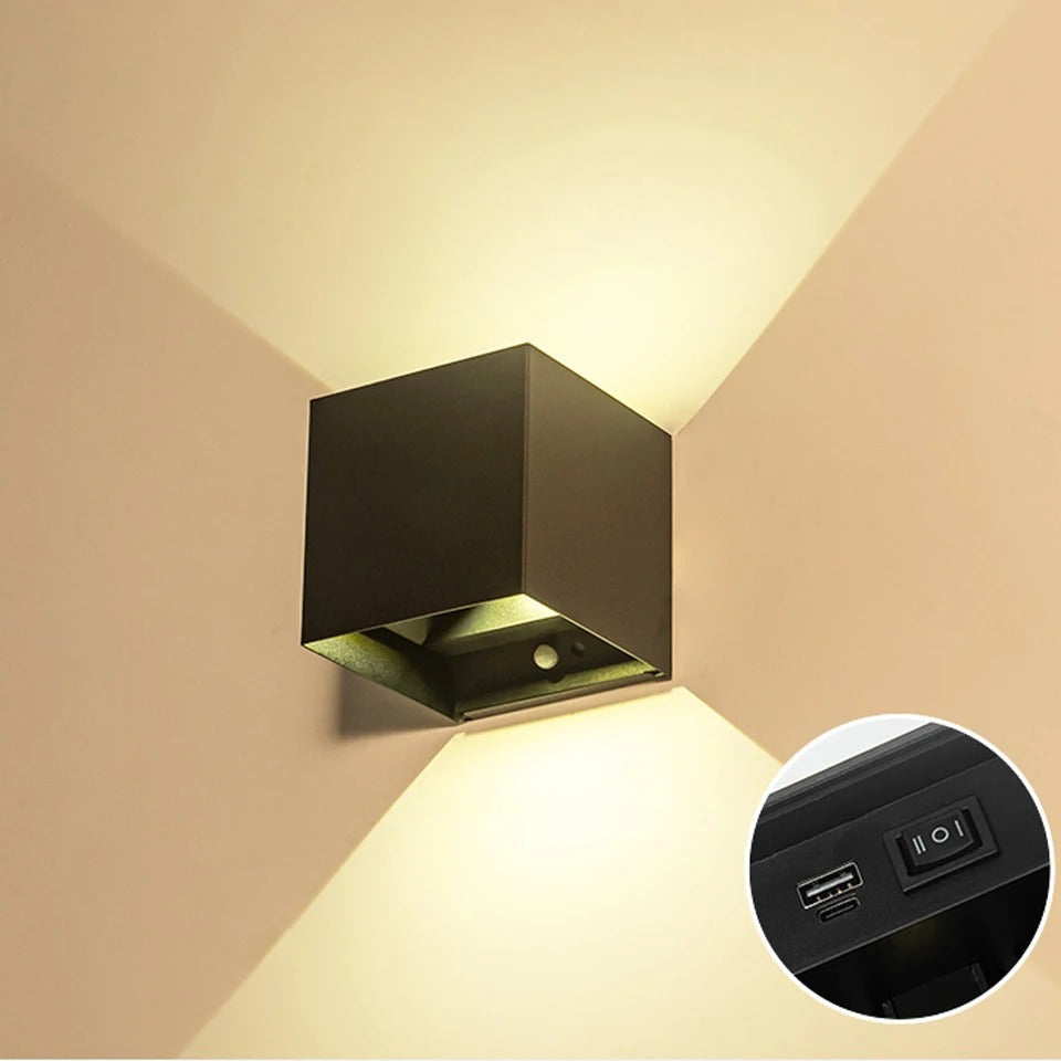 LumaCube Motion Sensor Wall Lights USB Rechargeable