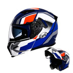 NovaGuard Dual Visor Flip-Up Helmet DOT and ECE Certified