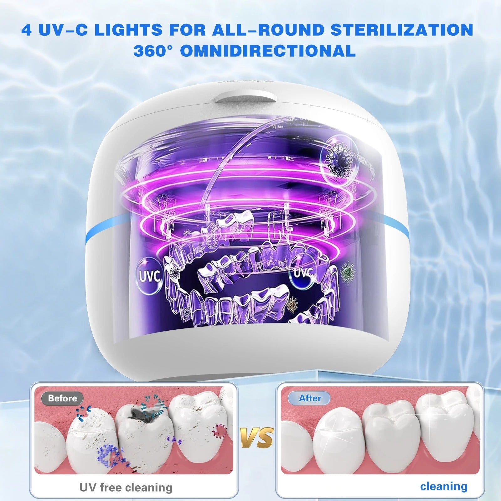 AstraClean Pulitore Dentale Ultrasonico Avanzato Premium