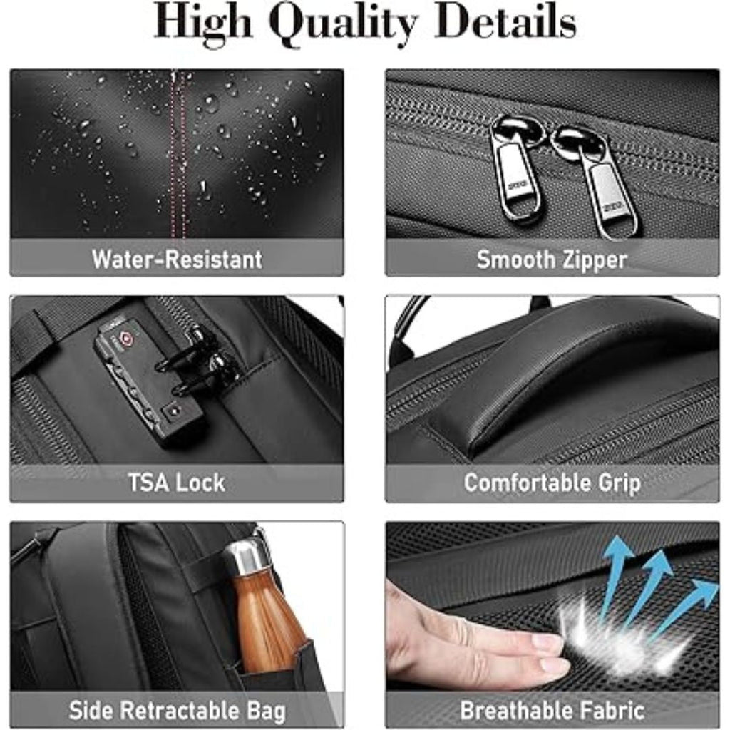 Sac à dos de voyage AeroVac avec compression sous vide et rangement