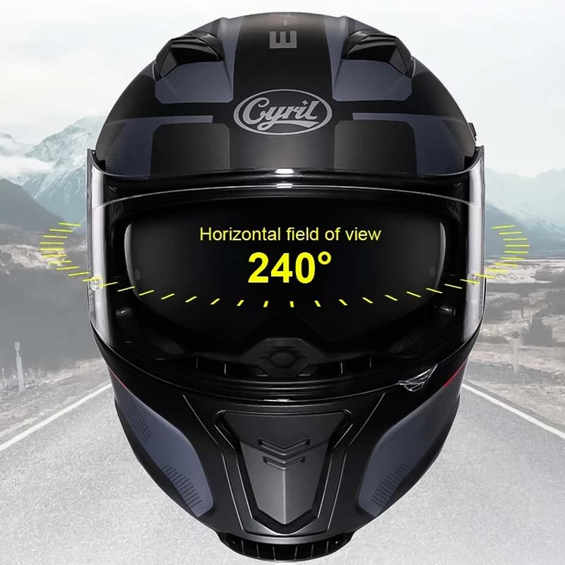 NovaGuard Dual Visor Flip-Up Helmet DOT and ECE Certified