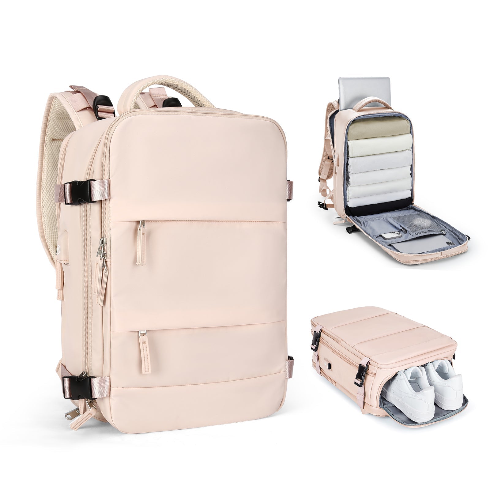 Voyanta Smart Expandable Travel Backpack for Women and Men