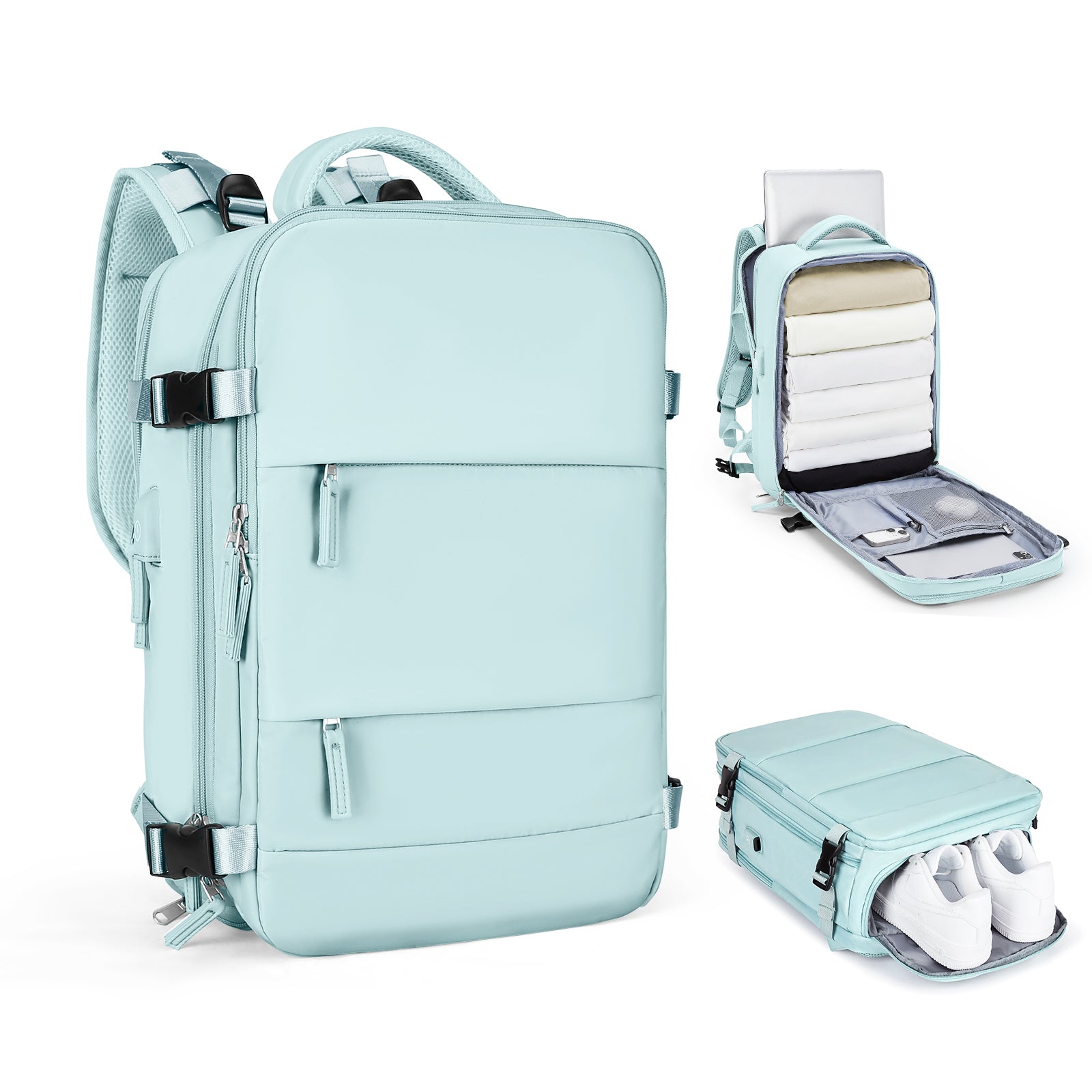 Voyanta Smart Expandable Travel Backpack for Women and Men