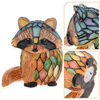 LumiFauna Stained Glass Animal Lamps — 7 Styles: Bear, Panda, Elk, Pig, Giraffe, Rabbit, Raccoon